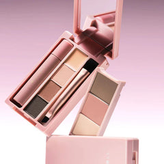 Makeup palette with lip gloss and mirror - JUDYDOLL Mini Makeup Palette 10g- 05 Sleepless Box (with Liquid Lipstick) [Compact Eyeshadow Contour Palette]-THE COSMETIC STORE NZ
