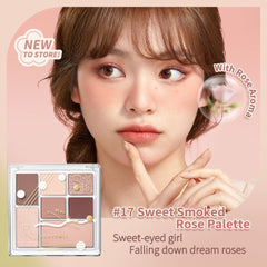 JUDYDOLL Play Color ALL-IN-ONE Eyeshadow Palette 8.5g -17 Sweet Smoked Rose-THE COSMETIC STORE NZ