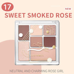 JUDYDOLL Play Color ALL-IN-ONE Eyeshadow Palette 8.5g -17 Sweet Smoked Rose-THE COSMETIC STORE NZ