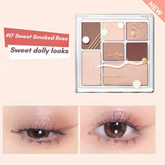 JUDYDOLL Play Color ALL-IN-ONE Eyeshadow Palette 8.5g -17 Sweet Smoked Rose-THE COSMETIC STORE NZ