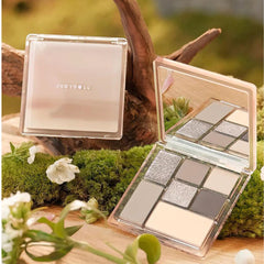 Makeup palette with JUDYDOLL branding - JUDYDOLL Play Color ALL-IN-ONE Eyeshadow Palette  8.5g-28 Smoky Wood-THE COSMETIC STORE NZ