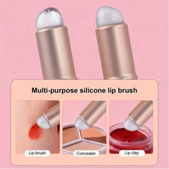 Silicone Lip Brush with Cover – Portable, Fragrance-Free| Perfect for Lipstick and Concealer Application
