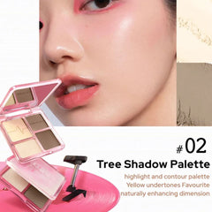 2 IN 1 Highlighter Contour Palette 9g - 02 Tree