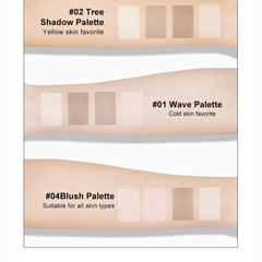 2 IN 1 Highlighter Contour Palette 9g - 02 Tree