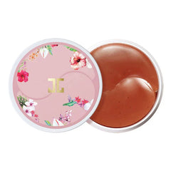 Cosmetic container with brown gel pads and floral lid on-MAY Beauty Rewards Dr.Jart+ Premium Gift Set with sheet masks and eye gel patches-THE COSMETIC STORE NZ
