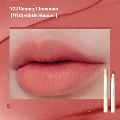 Judydoll Cushion Lip Powder Cream- N22 Bouncy Cinnamon [With subtle Simmer]-THE COSMETIC STORE NZ