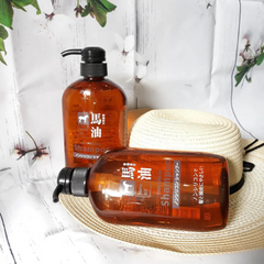 HORSE OIL SHAMPOO 600ML - KUMANO - The Cosmetic Store New Zealand