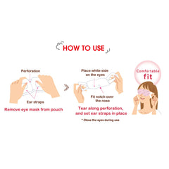 MegRhythm Gentle Steam Eye Mask -Fragrance Free 12 Masks