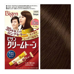 Bigen Cream Tone Grey Hair Dye -#5G Deep Chestnut Brown