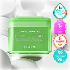 MEDIHEAL Blemish Teatree Trouble Pad 100 Pads  -The Cosmetic Store New Zealand