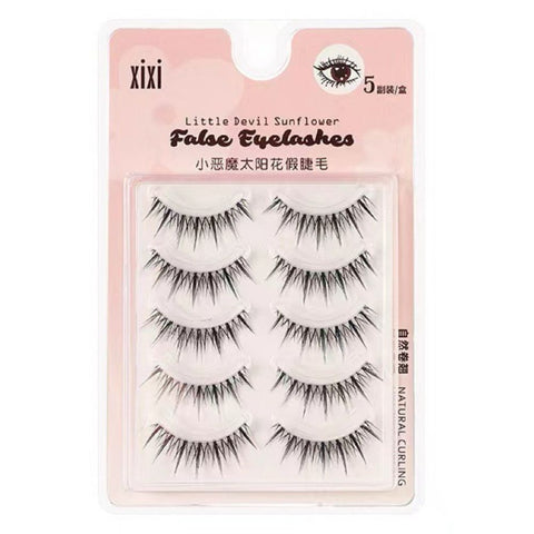 Xixi Little Devil  False Eyelashes 5 Pair - #Sunflower