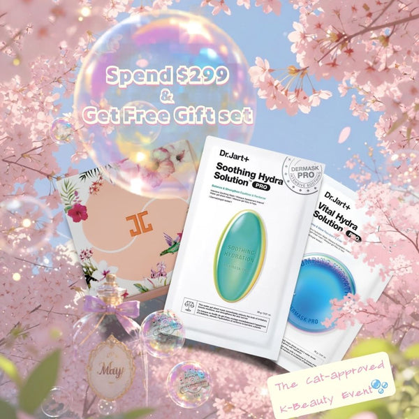 MAY Beauty Rewards ✨ Soft Paws. Glass Skin. Spend Over $299 & Enjoy a FREE Dr.Jart+ Premium Gift Set