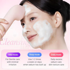 MEDICUBE AGE-R Booster Facial Cleansing Device Pink with Mini Plus device and facial cleansing head attachment-THE COSMETIC STORE NZ