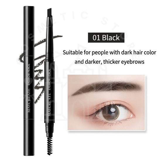 Automatic Double Eyebrow Pencil- 01 Black