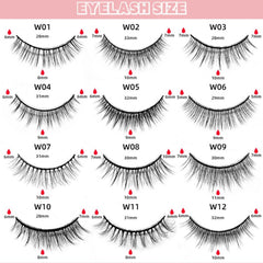 No Glue Self-Adhesive Eyelash Kit-W02 Wild Natural Style