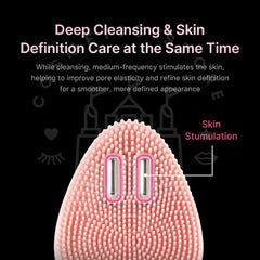 MEDICUBE AGE-R Booster facial cleansing device replacement head in pink for gentle skincare cleansing-THE COSMETIC STORE NZ 