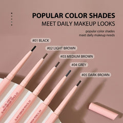 Mishiti Ultra-Fine Waterproof Eyebrow Pencil - 04 GREY Eyebrow pencils with color options-THE COSMETIC STORE NZ