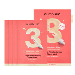 No.3 Tingle Pore Softening Sheet Mask 4ea Set