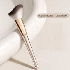 wave shaped contour makeup brush for face sculpting blending bronzer and contour application-THE COSMETIC STORE NZ