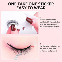 No Glue Self-Adhesive Eyelash Kit-W12 Sunflower Glam Style