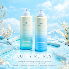 Oil control and airy voluminous hair results using OFF RELAX 2.0 fluffy refresh series NZ