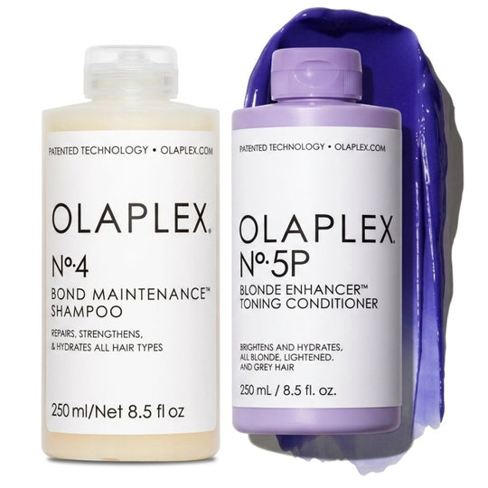OLAPLEX Blonde Tone Repair Duo | No.4 Shampoo + No.5P Purple Conditioner Set