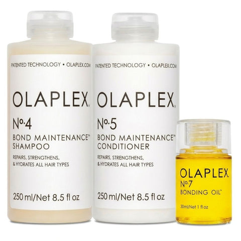 OLAPLEX Ultimate Bond Repair Trio | No.4 Shampoo + No.5 Conditioner + No.7 Bonding Oil-THE COSMETIC STORE NZ.
