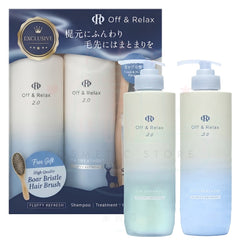 OFF & RELAX OR 2.0 Fluffy Refresh shampoo and treatment limited edition set with bonus comb at the cosmetic store