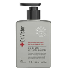 Oil Control Anti Itch Shampoo 280ml -(Grey)-Dr.Victor-THE COSMETIC STORE