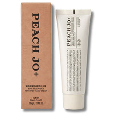 Peach Jo+ Frangrance Hand Cream 50g | Fragrance Hand Cream NZ -THE COSMETIC STORE NZ-Peach JO+ hand cream tube and packaging 