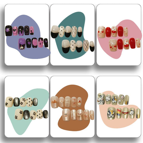 SALON QUALITY PRESS-ON NAIL | DREAMY GRADIENT RHINESTONE SET [OVAL SHAPE]