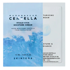 SKIN1004 Madagascar Centella Hyalu-Cica Moisture Cream packaging with blue and white design.