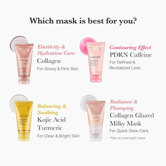 Collagen toning mask for brightening firming and moisture locking care