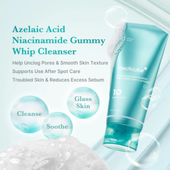 Azelaic acid and niacinamide cleanser for acne control brightening and pore care