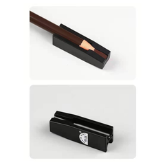 Eyebrow pencil with black case - HENGSI PROFESSIONAL EYEBROW PENCIL SHAPER TOOL- FLAT TIP BROW STYLING MOLD