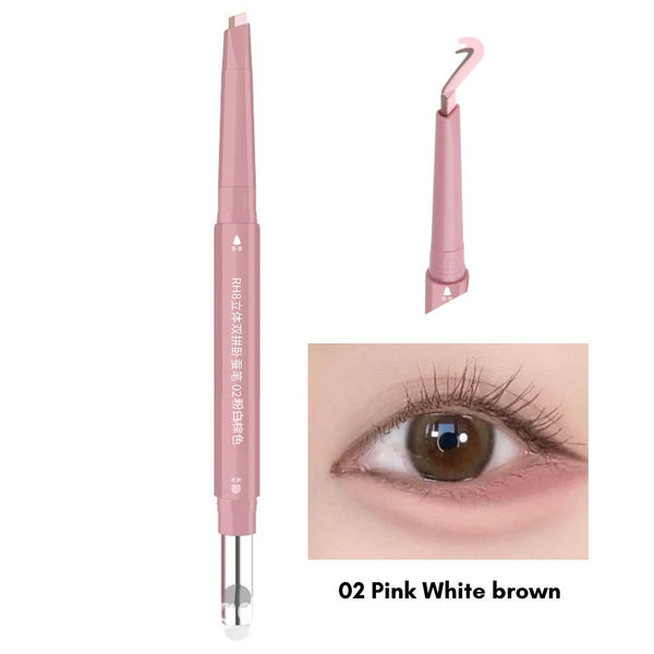 RH8 Dual-Tone 3D Under Eye Enhancer Pen – 02 Pink White brown