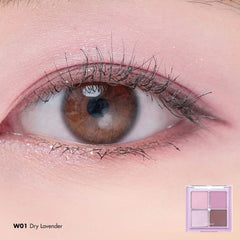 ROM&ND Better Than Eyes Milk Series #W01 Dry Lavender – pastel lilac eyeshadow at THE COSMETIC STORE NZ