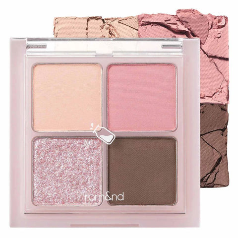 ROM&ND Better Than Eyes Milk Series #W03 Dry Strawberry eyeshadow palette – soft pink shades at THE COSMETIC STORE NZ
