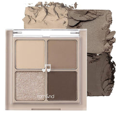 ROM&ND Better Than Eyes M02 Dry Buckwheat Flower quad – neutral brown matte palette from THE COSMETIC STORE NZ