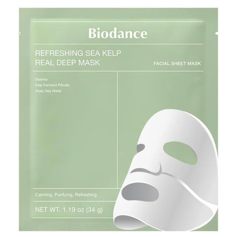 BIODANCE-Refreshing Sea Kelp Real Deep Mask for soothing & oil control- The Cosmetic Store New Zealand