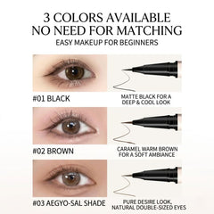 Makeup product with three color options displayed -3-piece eyeliner pen set close up-THE COSMETIC STORE NZ