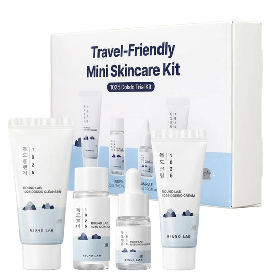 1025 DOKDO TRIAL KIT (Cleanser 30ml + Toner 20ml + Ampule 10ml + Cream 20ml)