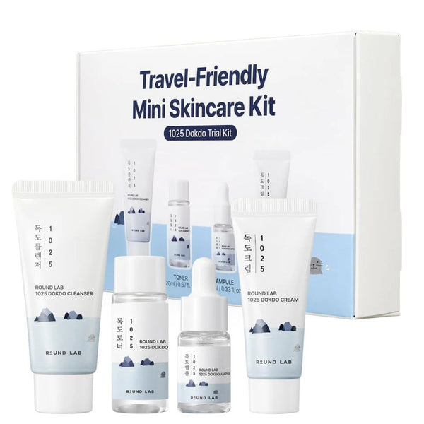 1025 DOKDO TRIAL KIT (Cleanser 30ml + Toner 20ml + Ampule 10ml + Cream 20ml)
