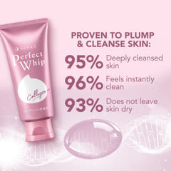 Senka Perfect Whip Collagen Facial Foam Cleanser 120g