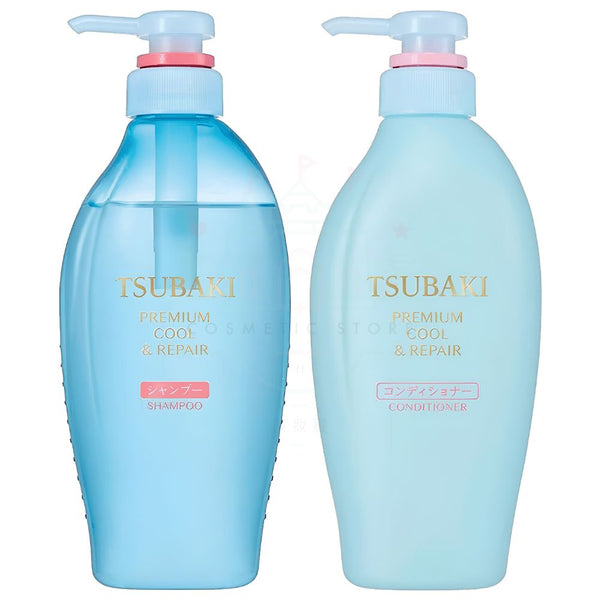 Fine Today TSUBAKI PREMIUM Cool & Repair Pump Pair Set 450ml +450 ml [ Limited Edition 2025 Japan Summer Version]