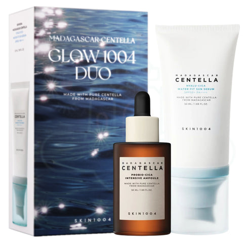 SKIN1004 Glow 1004 Duo – Centella ampoule and sun serum skincare set