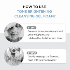 Madagascar Centella Tone Brightening Cleansing Gel Foam 125ml