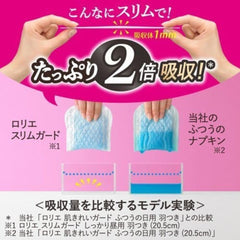 Kao Laurier Slim Guard Night Pads with Wings 30cm – 15 Pads , Ultra Thin, Double Absorption for Heavy Flow