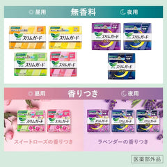 Kao Laurier Slim Guard Night Pads with Wings 30cm – 15 Pads , Ultra Thin, Double Absorption for Heavy Flow