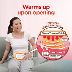 MEGRHYTHM Steam Thermo Patch for Menstrual Cramps | Gentle Heat Therapy | 1 Patches